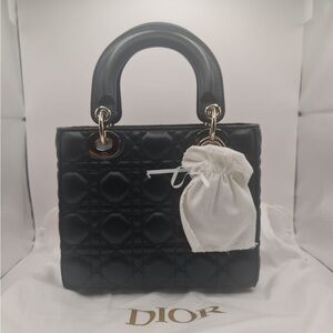 Lady Dior My ABCDior Small - Black Cannage Lambskin - Brand New